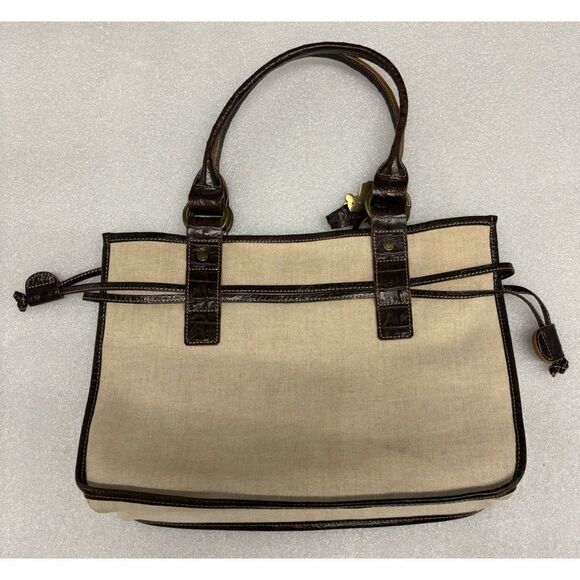 Vintage RARE TOUS Canvas / Leather Everyday Shoulder Tote - Picture 2 of 10